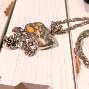 Sterling & Maligano Jasper Necklace